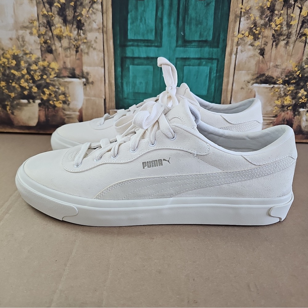 Puma Capri Royale Suede Sneakers LifeStyle Shoes Frosted Ivory 393752-04 US 14